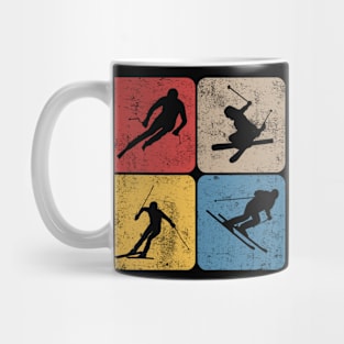 Skiing Ski Winter Sport Vintage Mug